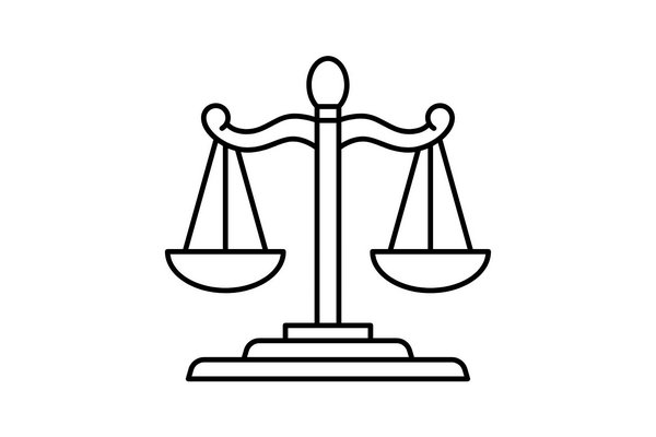 Waage der Justiz