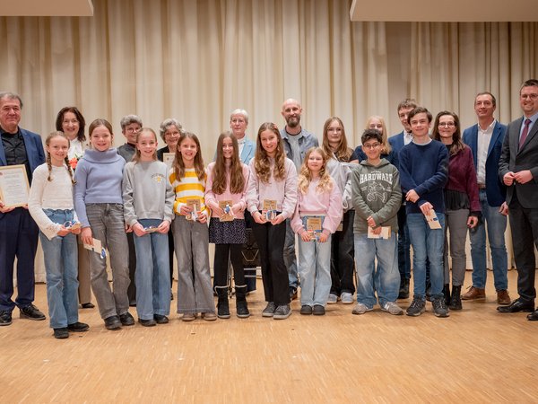Gruppenbild auf der Bühne