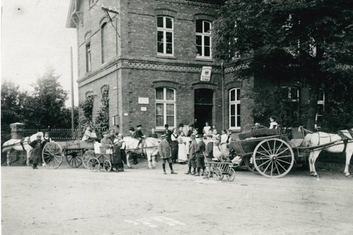 Historische Aufnahme eines Gebäudes