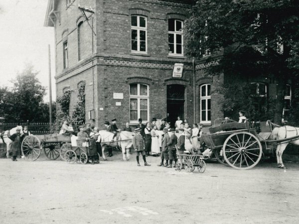 Historische Aufnahme eines Gebäudes
