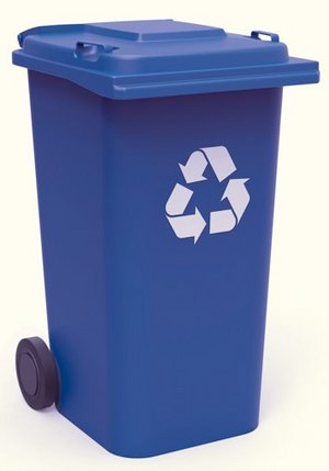 Altpapierabfalltonne