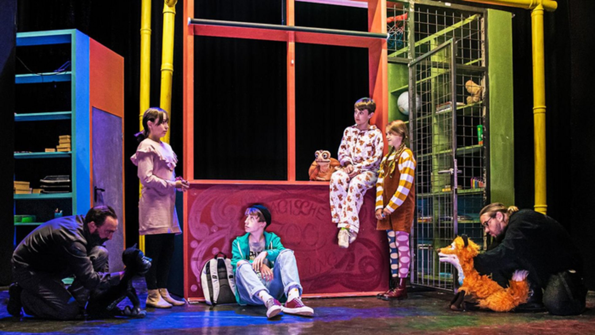 Schauspieler auf einer Bühne