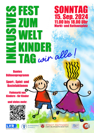 Veranstaltungsplakat zum Weltkindertag 2024