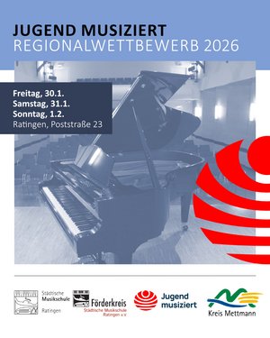 Plakat Jugend musiziert in Ratingen