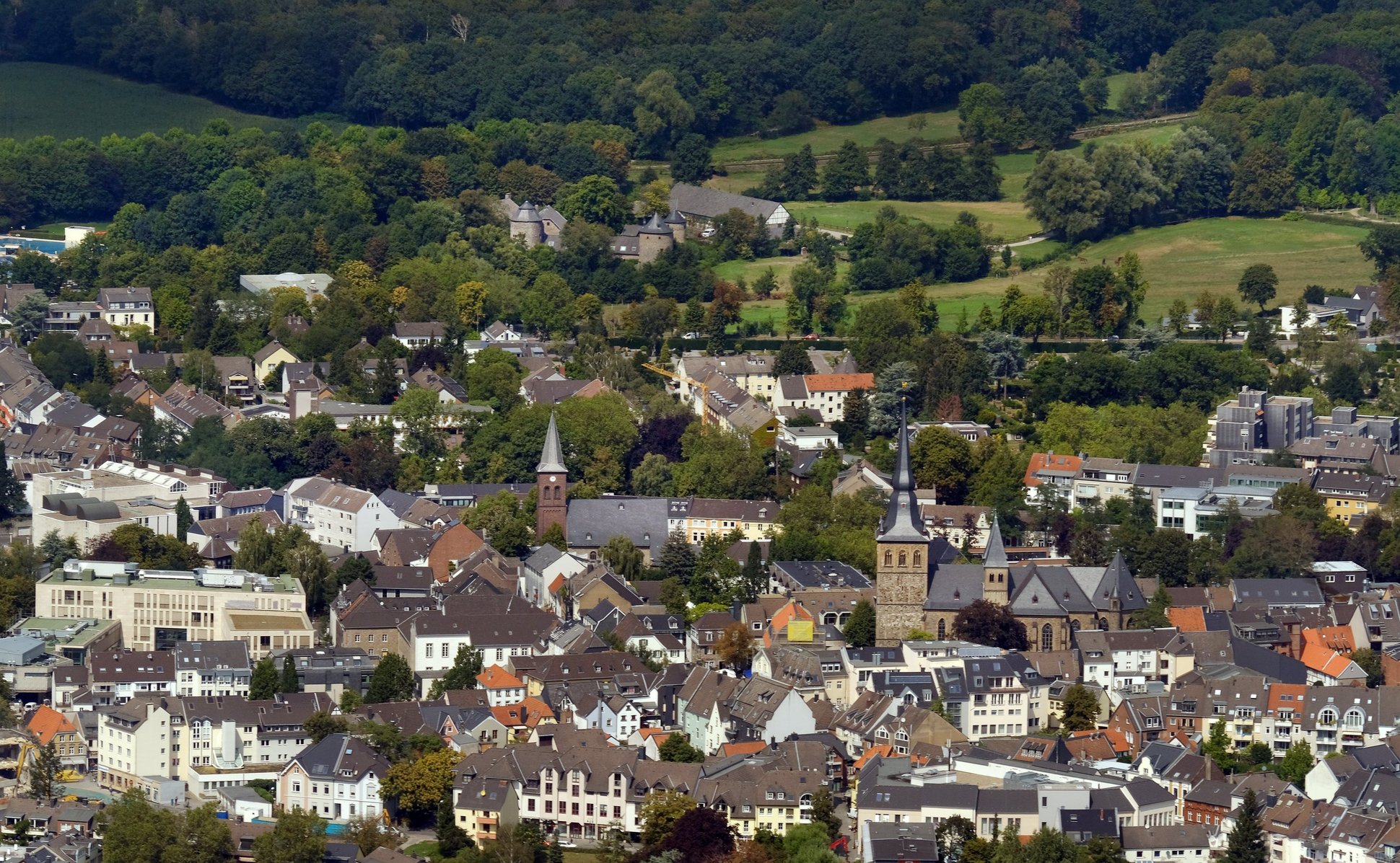 Ratingen aus der Vogelperspektive