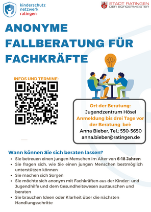 Flyer für die anonyme Fallberatung für Fachkräfte 