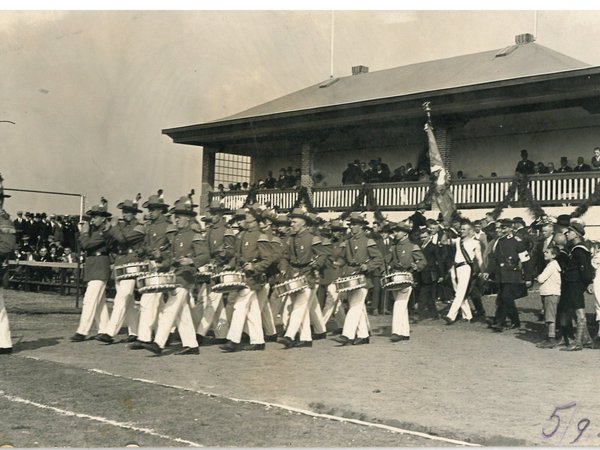 Historisches Foto in schwarz-weiß