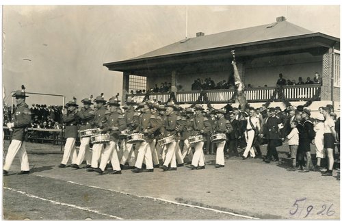 Historisches Foto in schwarz-weiß