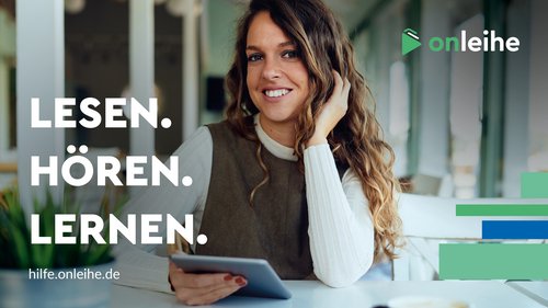 Junge Frau mit Buch in der Hand 