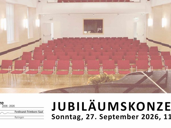 Jubiläumskonzert am Sonntag, 27. September 2026 um 11 Uhr