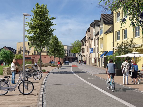 Visualisierung eines Straßenraums 