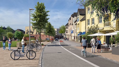 Visualisierung eines Straßenraums 