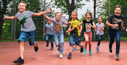 Rennende Kinder