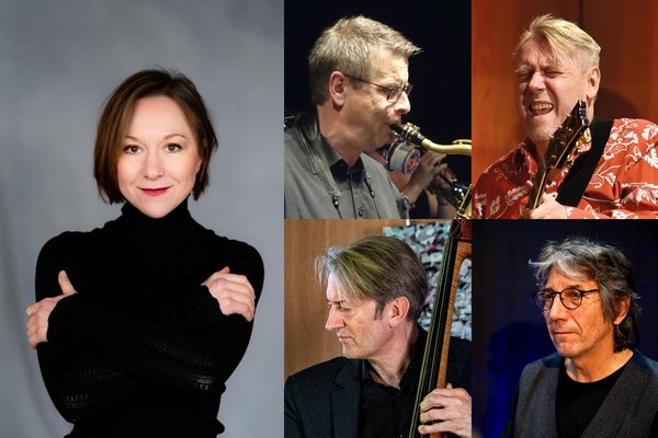 Bildcollage mit allen fünf Musikern