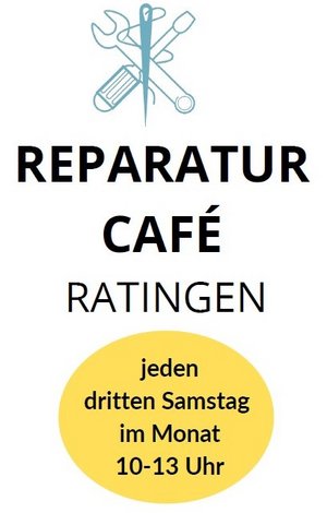 Logo des Reperatur-Cafés, das jeden 3. Samstag im Monat im FORUM Lotsenpunkt stattfindet