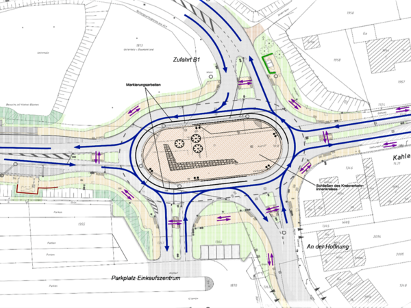 Kartenansicht Kreisverkehr 