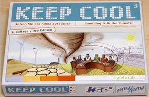 Spielekarton des Planspiels "Keep Cool"